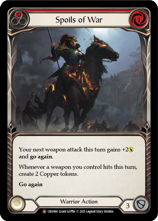 Spoils of War (Rainbow Foil) [CRU084-RF] Unlimited Rainbow Foil - Duel Kingdom
