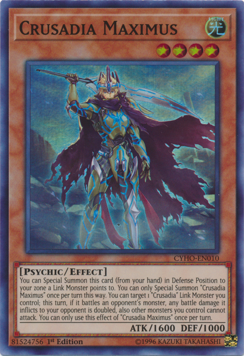 Crusadia Maximus [CYHO-EN010] Super Rare - Duel Kingdom