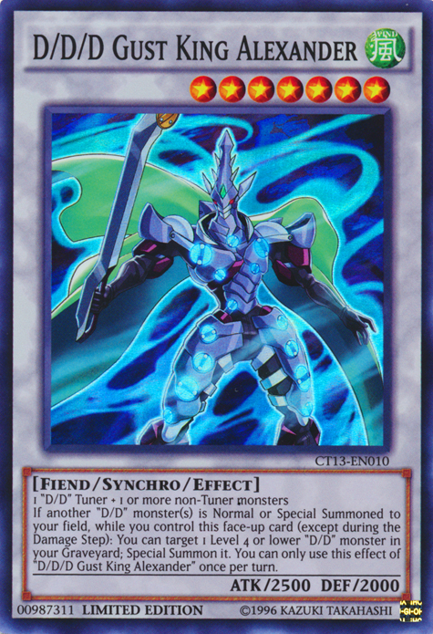 D/D/D Gust King Alexander [CT13-EN010] Super Rare - Duel Kingdom