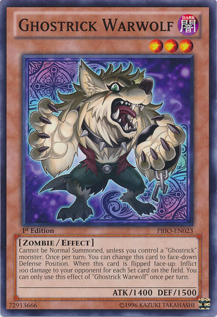 Ghostrick Warwolf [PRIO-EN023] Common - Duel Kingdom