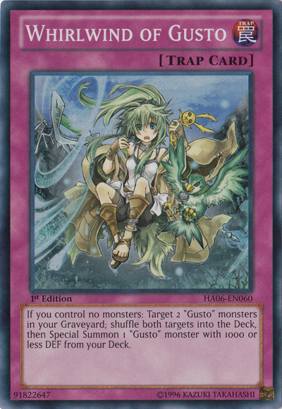 Whirlwind of Gusto [HA06-EN060] Super Rare - Duel Kingdom