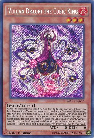 Vulcan Dragni the Cubic King [MVP1-ENS37] Secret Rare - Duel Kingdom