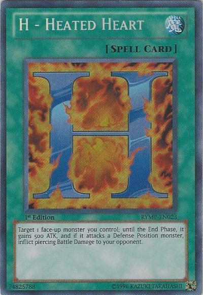 H - Heated Heart [RYMP-EN023] Secret Rare - Duel Kingdom