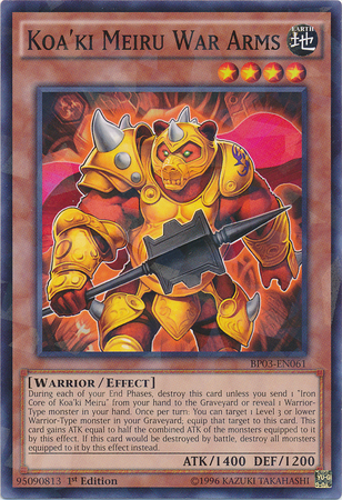 Koa'ki Meiru War Arms [BP03-EN061] Shatterfoil Rare - Duel Kingdom