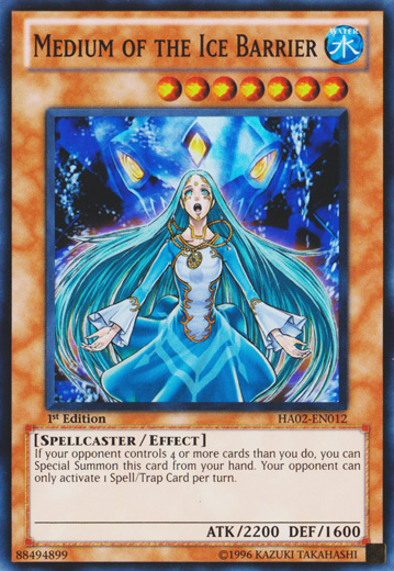 Medium of the Ice Barrier [HA02-EN012] Super Rare - Duel Kingdom