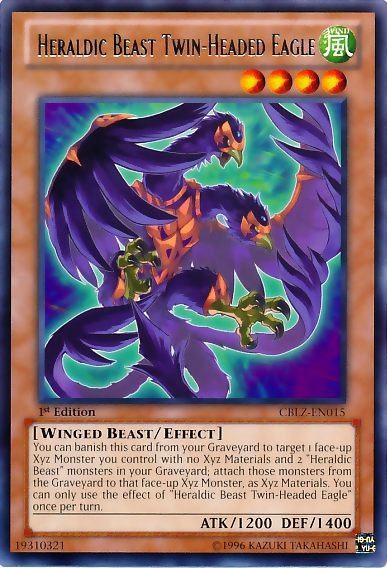 Heraldic Beast Twin-Headed Eagle [CBLZ-EN015] Rare - Duel Kingdom