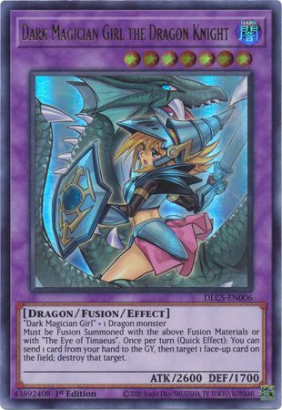 Dark Magician Girl the Dragon Knight (Alternate Art) (Purple) [DLCS-EN006] Ultra Rare - Duel Kingdom