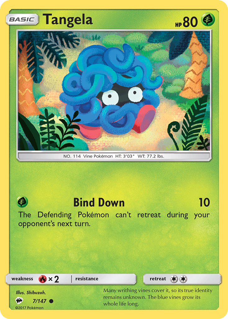 Tangela (7/147) [Sun & Moon: Burning Shadows] - Duel Kingdom