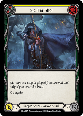 Sic 'Em Shot (Yellow) [ARC073] Unlimited Normal - Duel Kingdom