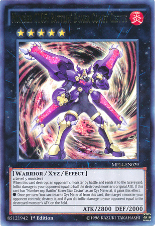 Number C105: Battlin' Boxer Comet Cestus [MP14-EN029] Ultra Rare - Duel Kingdom