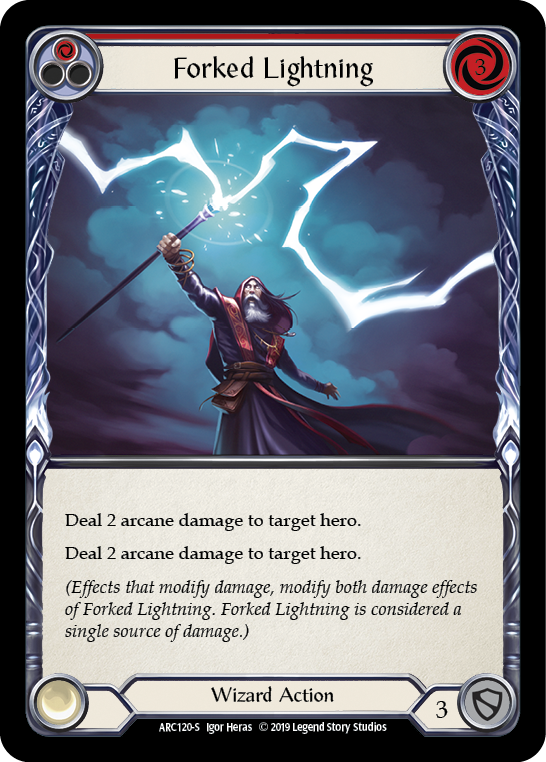 Forked Lightning [ARC120-S] 1st Edition Normal - Duel Kingdom