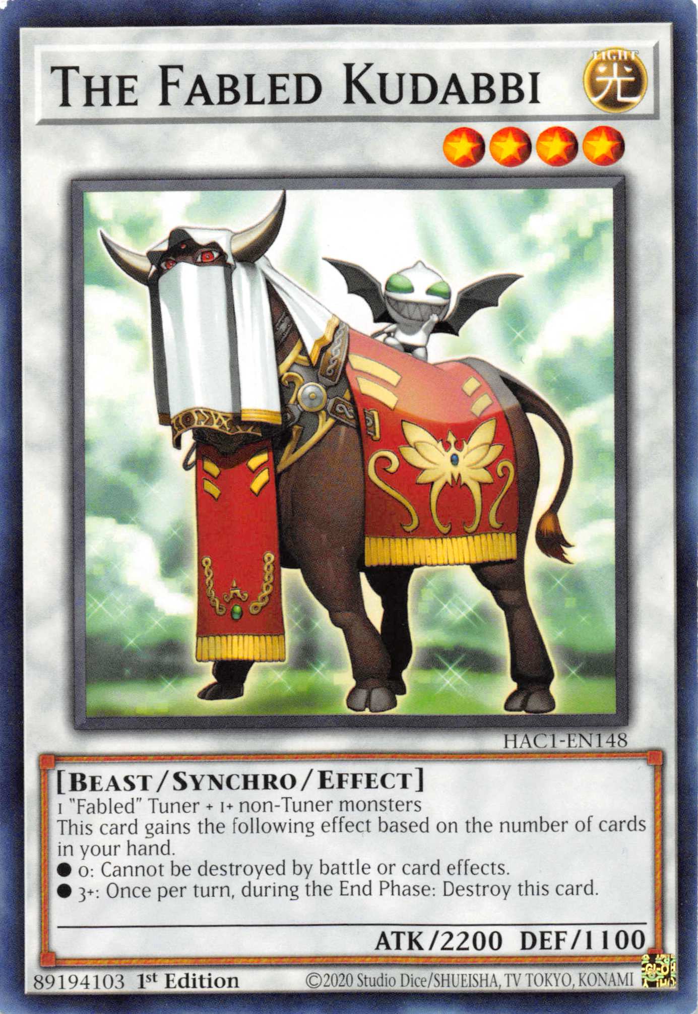 The Fabled Kudabbi [HAC1-EN148] Common - Duel Kingdom