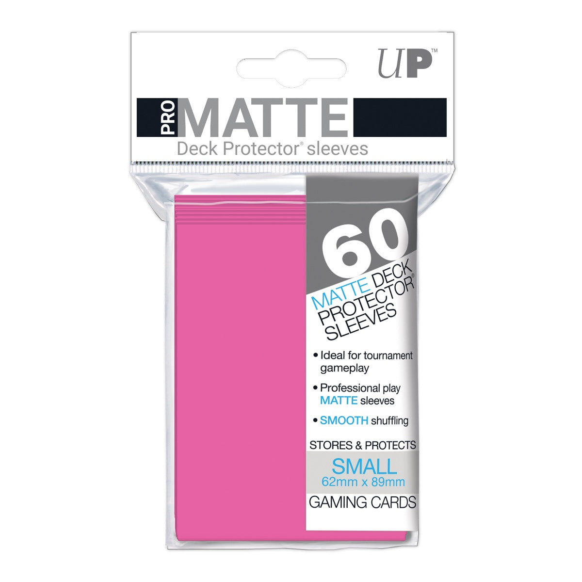 60ct Pro-Matte Bright Pink Small Deck Protectors - Duel Kingdom