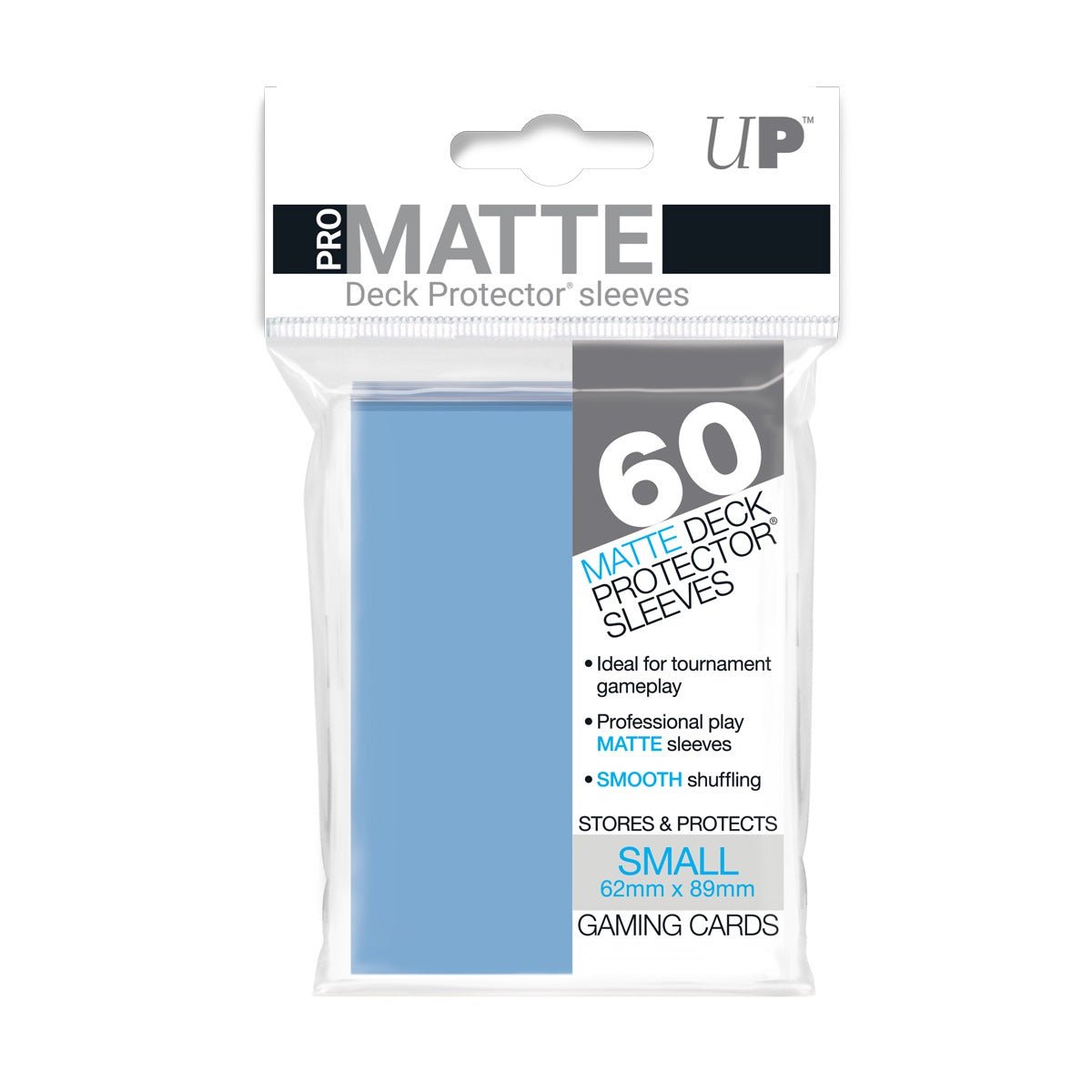 60ct Pro-Matte Light Blue Small Deck Protectors - Duel Kingdom