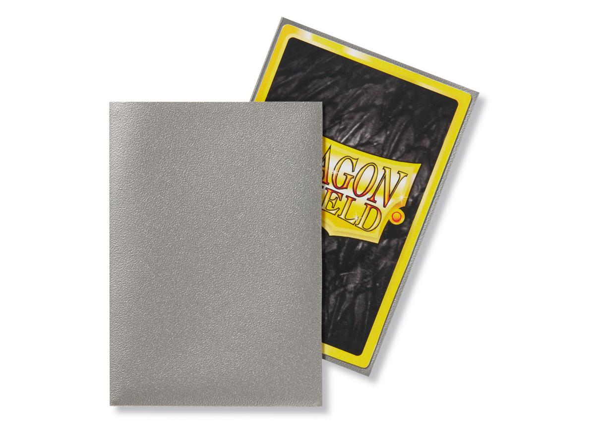 60ct Silver Dragon Shield Matte Sleeves (Japanese Size) - Duel Kingdom