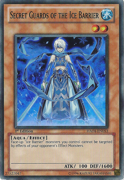 Secret Guards of the Ice Barrier [HA04-EN053] Super Rare - Duel Kingdom