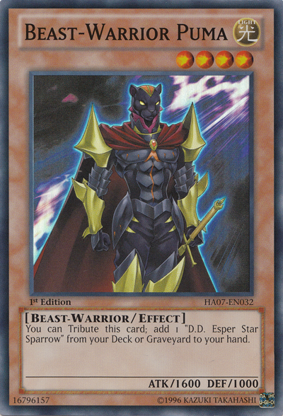 Beast-Warrior Puma [HA07-EN032] Super Rare - Duel Kingdom