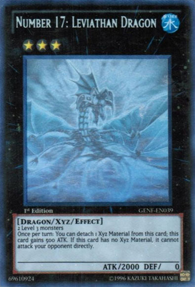 Number 17: Leviathan Dragon [GENF-EN039] Ghost Rare - Duel Kingdom