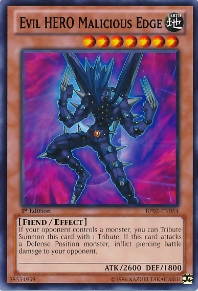 Evil HERO Malicious Edge [BP02-EN054] Rare - Duel Kingdom