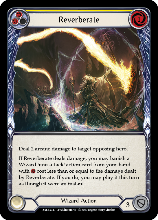 Reverberate (Yellow) [ARC139-C] 1st Edition Normal - Duel Kingdom