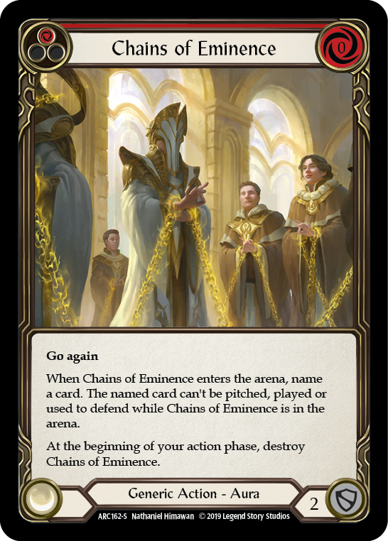 Chains of Eminence [ARC162-S] 1st Edition Rainbow Foil - Duel Kingdom