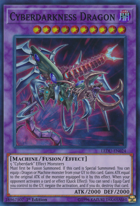 Cyberdarkness Dragon [LEDU-EN024] Super Rare - Duel Kingdom