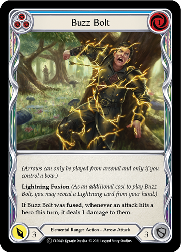 Buzz Bolt (Blue) [U-ELE049] Unlimited Rainbow Foil - Duel Kingdom