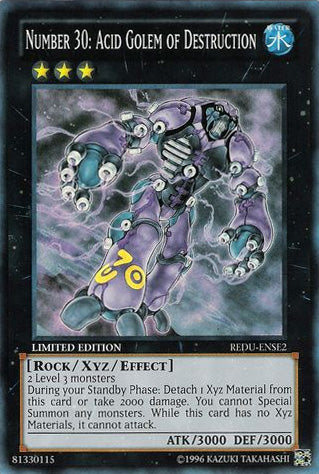 Number 30: Acid Golem of Destruction [REDU-ENSE2] Super Rare - Duel Kingdom