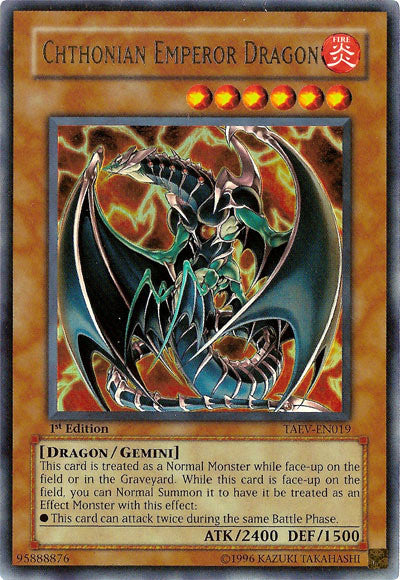 Chthonian Emperor Dragon [TAEV-EN019] Ultra Rare - Duel Kingdom