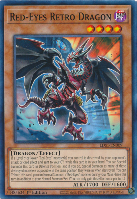 Red-Eyes Retro Dragon [LDS1-EN009] Common - Duel Kingdom