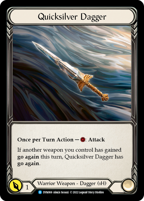 Quicksilver Dagger [DYN069] (Dynasty)  Rainbow Foil