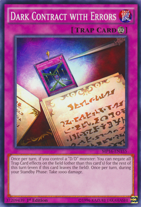 Dark Contract with Errors [MP16-EN155] Common - Duel Kingdom