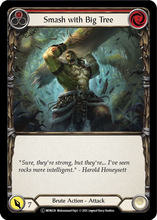 Smash with Big Tree (Red) [U-MON226] Unlimited Normal - Duel Kingdom