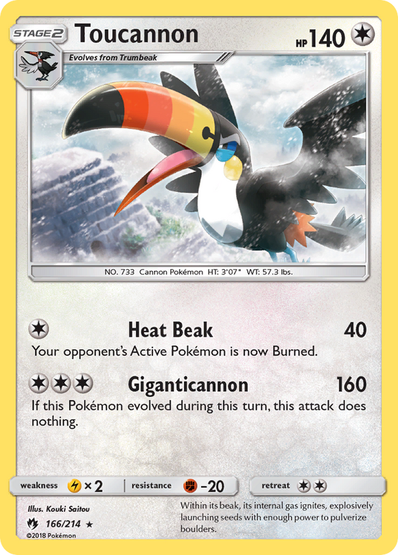 Toucannon (166/214) [Sun & Moon: Lost Thunder] - Duel Kingdom