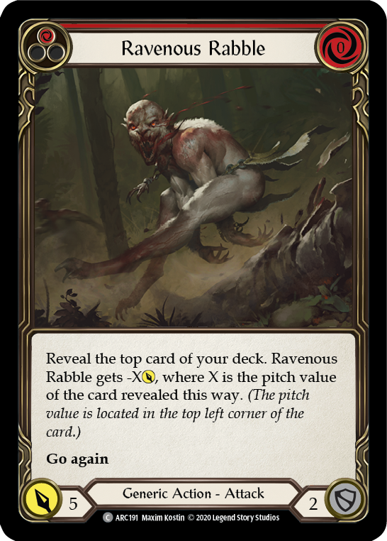 Ravenous Rabble (Red) [ARC191] Unlimited Normal - Duel Kingdom