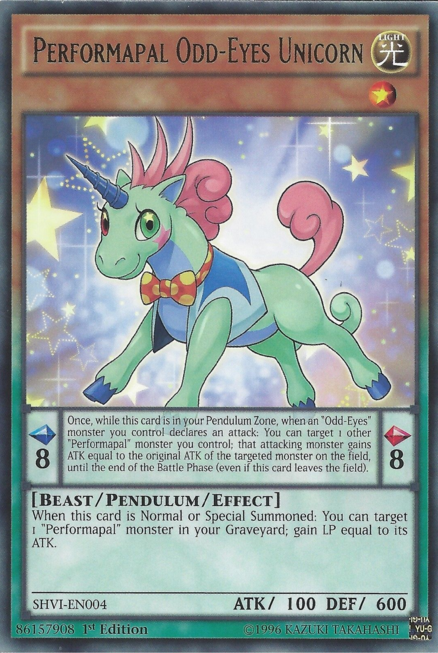 Performapal Odd-Eyes Unicorn [SHVI-EN004] Rare - Duel Kingdom