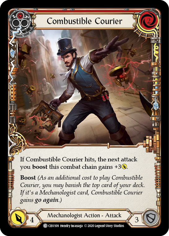 Combustible Courier (Red) [CRU109] 1st Edition Normal - Duel Kingdom