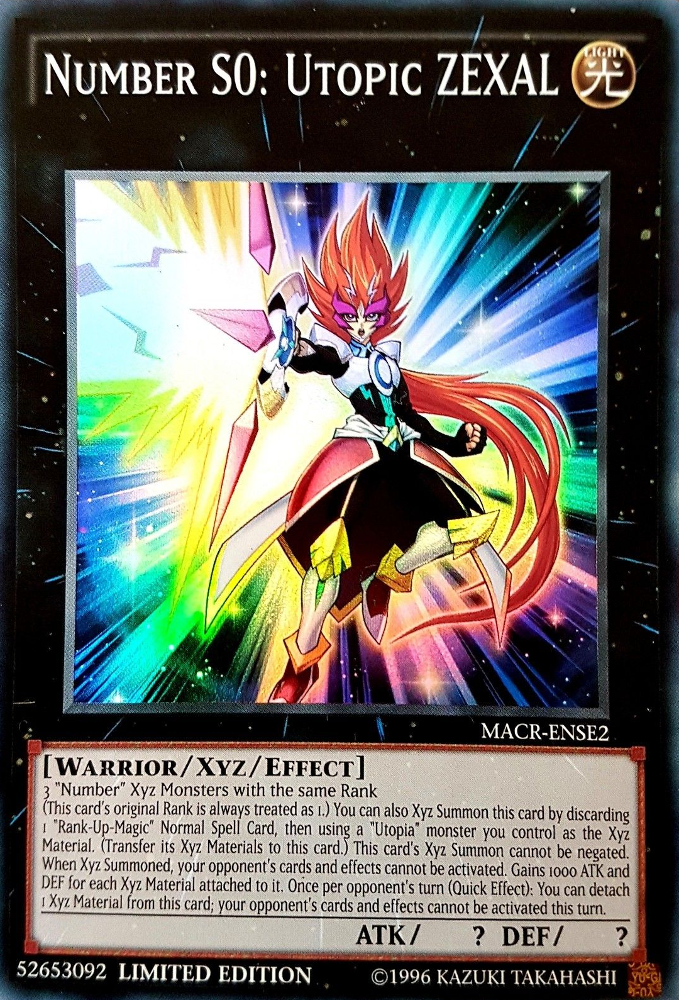 Number S0: Utopic ZEXAL [MACR-ENSE2] Super Rare - Duel Kingdom