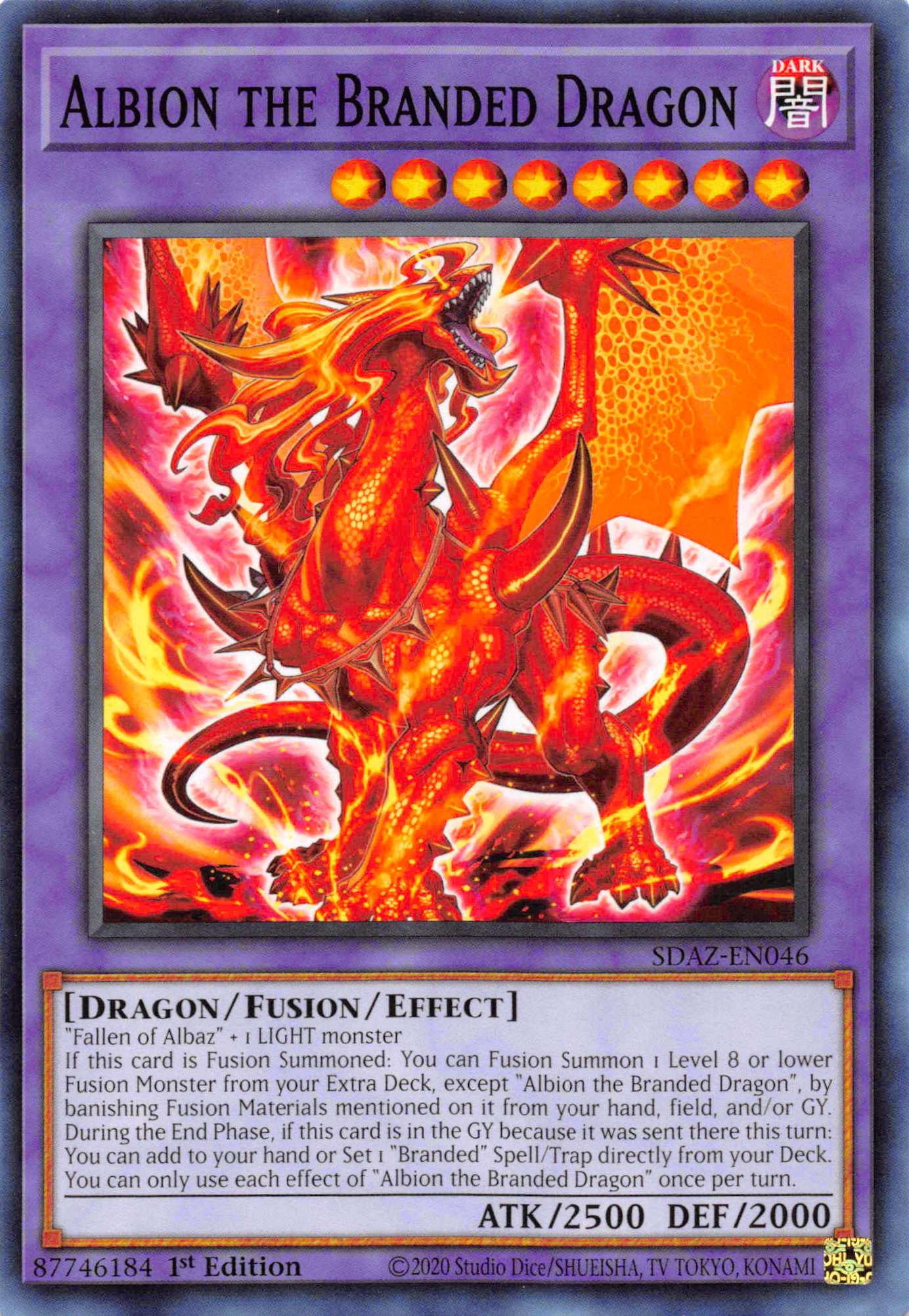 Albion the Branded Dragon [SDAZ-EN046] Common - Duel Kingdom