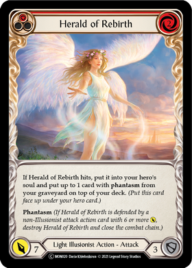 Herald of Rebirth (Red) (Rainbow Foil) [U-MON020-RF] Unlimited Rainbow Foil - Duel Kingdom