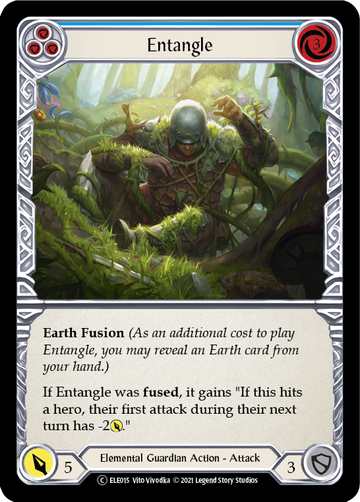 Entangle (Blue) [U-ELE015] Unlimited Rainbow Foil - Duel Kingdom