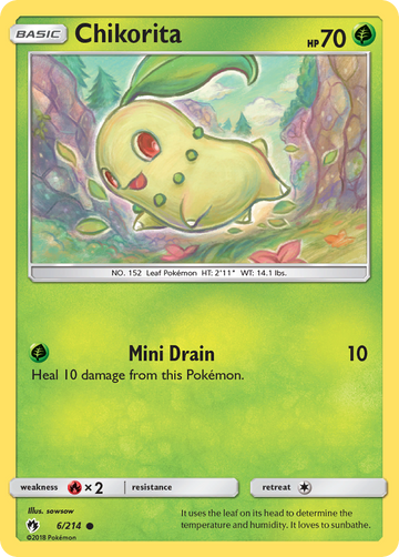 Chikorita (6/214) [Sun & Moon: Lost Thunder] - Duel Kingdom