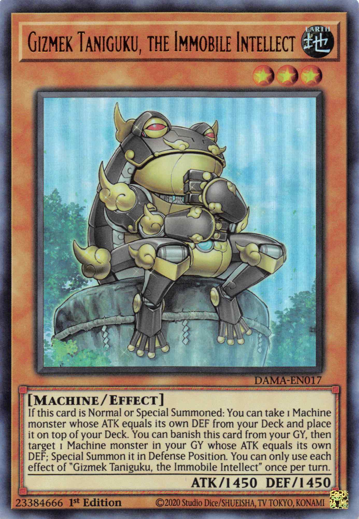 Gizmek Taniguku, the Immobile Intellect [DAMA-EN017] Ultra Rare - Duel Kingdom