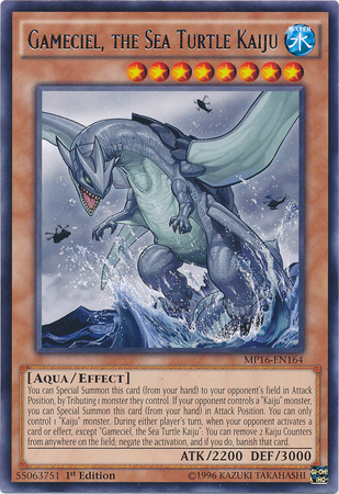 Gameciel, the Sea Turtle Kaiju [MP16-EN164] Rare - Duel Kingdom