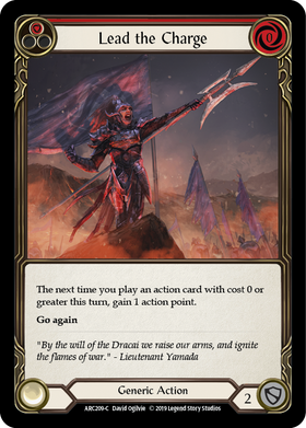 Lead the Charge (Red) [ARC209-C] 1st Edition Normal - Duel Kingdom