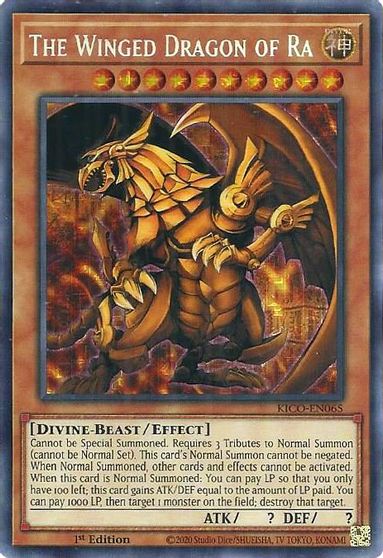 The Winged Dragon of Ra [KICO-EN065] Secret Pharaoh’s Rare - Duel Kingdom