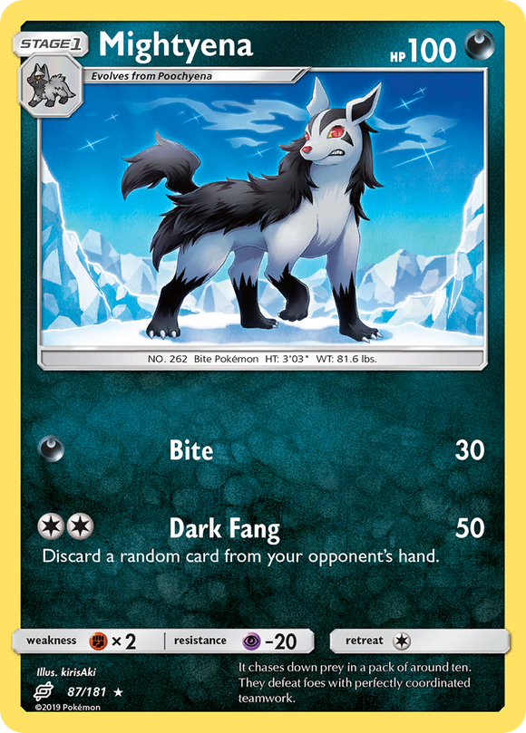 Mightyena (87/181) [Sun & Moon: Team Up] - Duel Kingdom