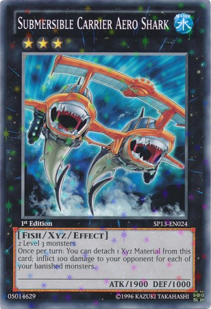 Submersible Carrier Aero Shark [SP13-EN024] Starfoil Rare - Duel Kingdom