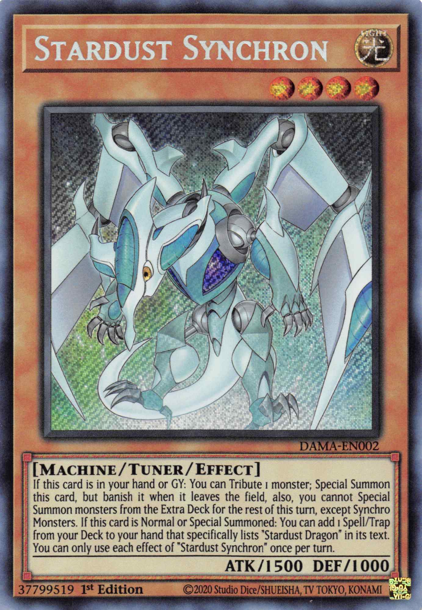 Stardust Synchron [DAMA-EN002] Secret Rare - Duel Kingdom