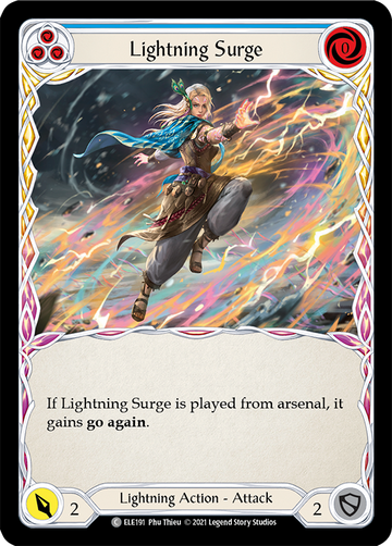 Lightning Surge (Blue) [ELE191] 1st Edition Normal - Duel Kingdom